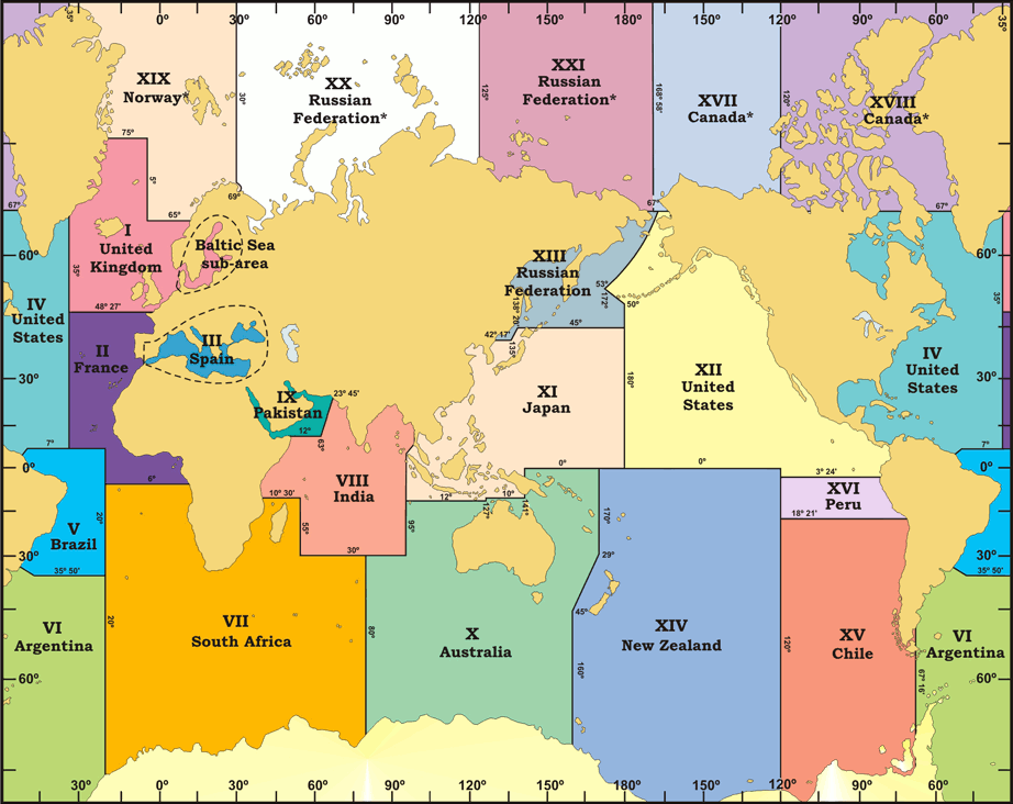 NAVAREA Map